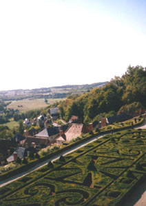 view from chateau hautefort, 
